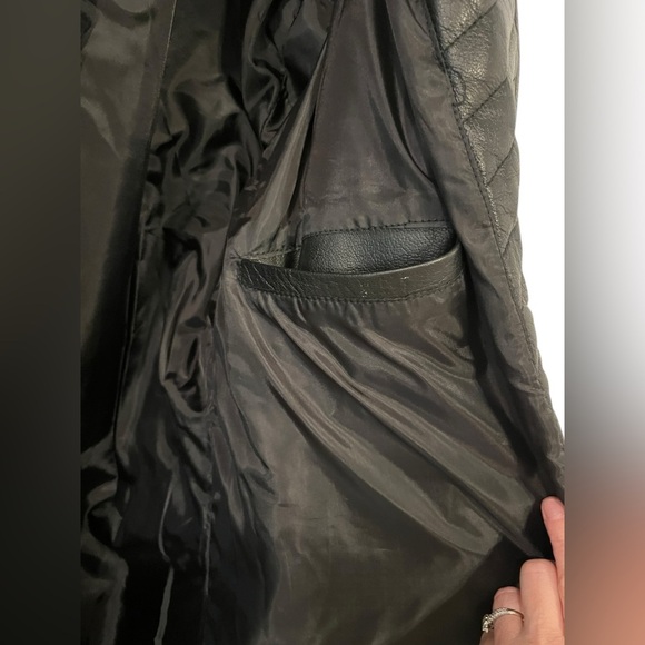 Nick Fury Iron Man 2 Coat Black Leather Long Coat - Picture 7 of 10